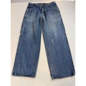 Le Jean De Marithe Francois Girbaud Mens High Rise Blue Carpenter Denim Jeans 36